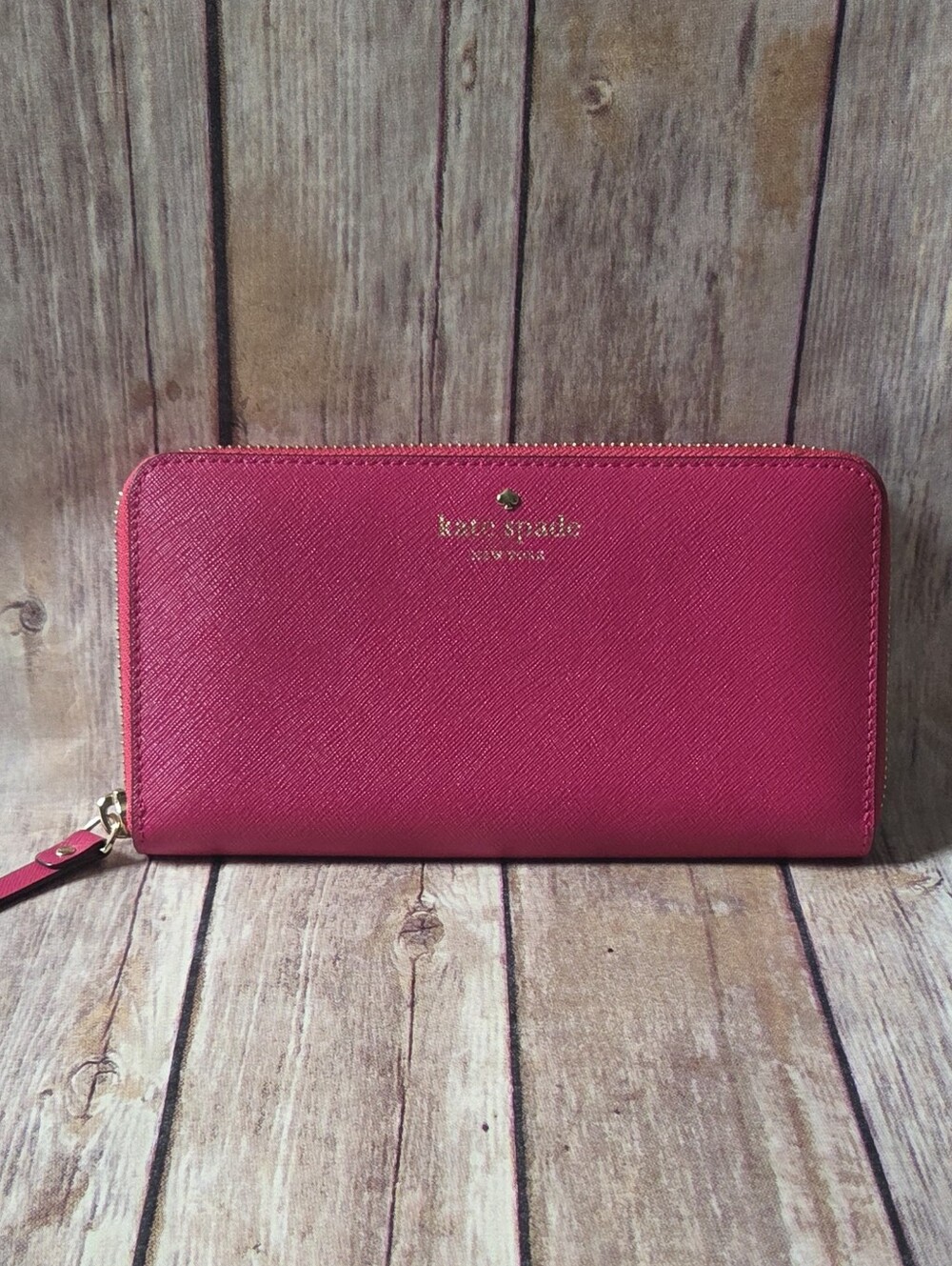 Kate Spade New York Magenta Zip-Around Wallet